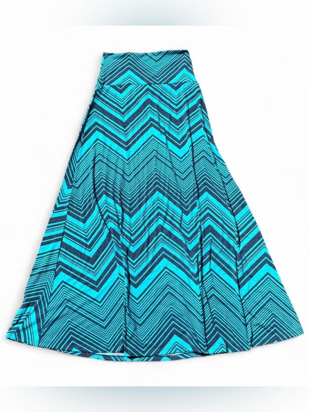 2010’s vintage Mossimo chevron maxi skirt fold over waist